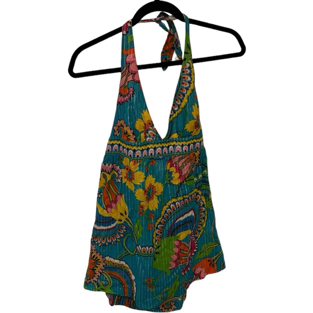 Trina Turk Paisley Batik Tropical Aztec Or Tribal dress Size 6